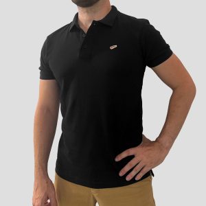 Polo Hombre Manga Corta Negro
