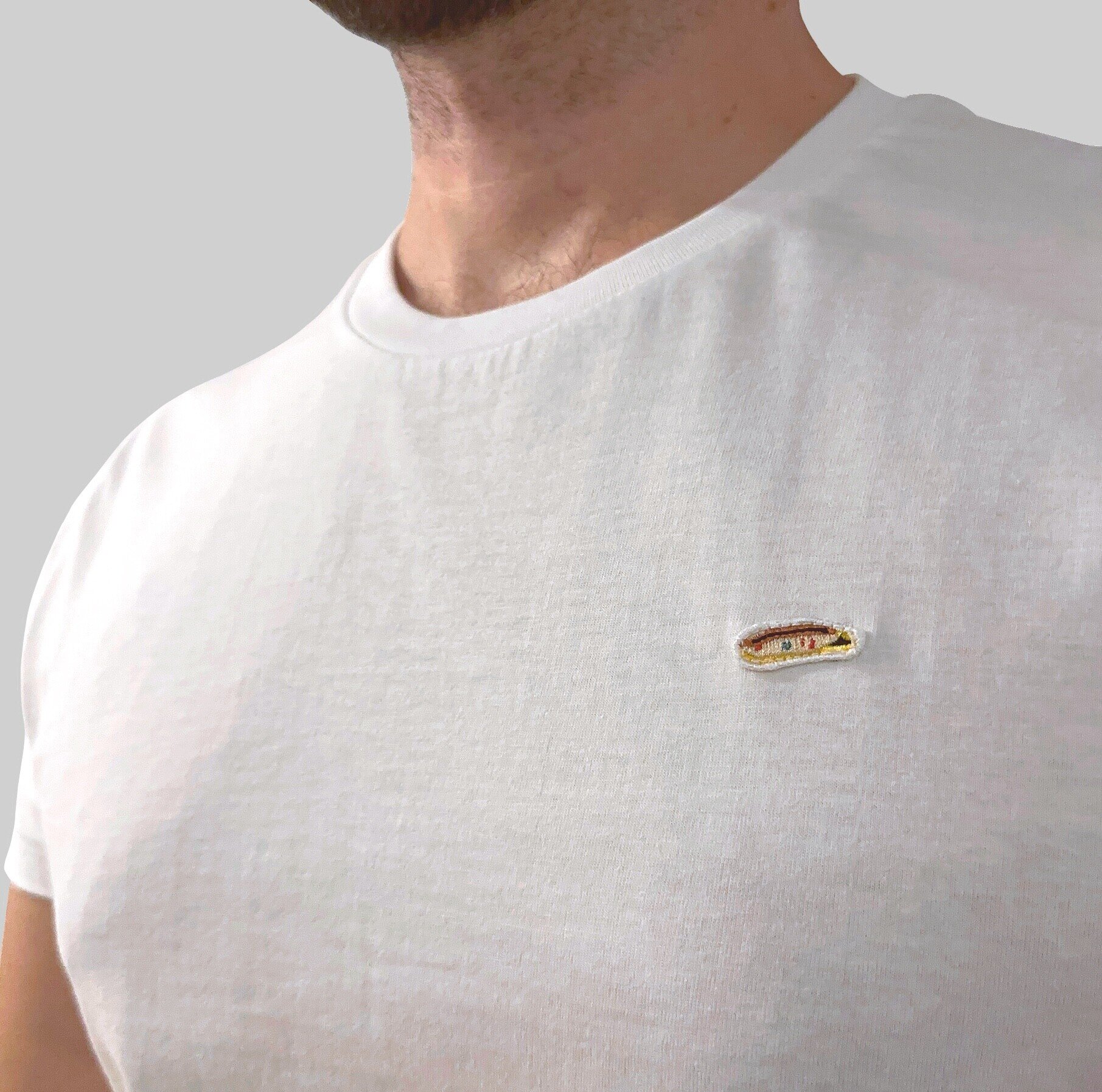 Camiseta Hombre Blanca Manga Corta - Imagen 2