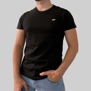 Camiseta Hombre Negra Manga Corta